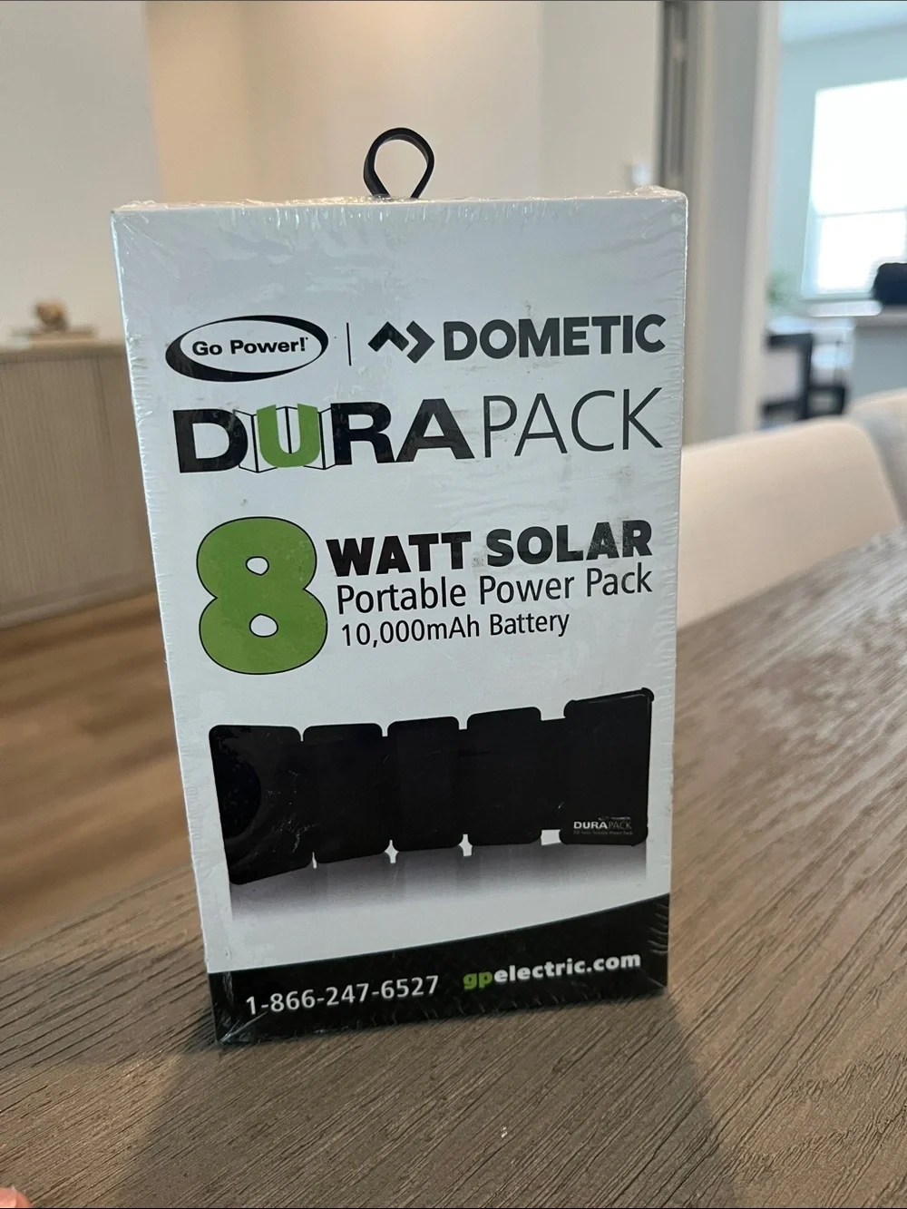 DuraPack 8W Solar Portable Power Pack - Black